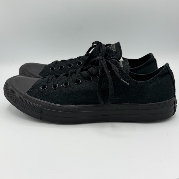 Converse All Star All Black Canvas Sneakers Unisex M/9 W/11 - Picture 4 of 9